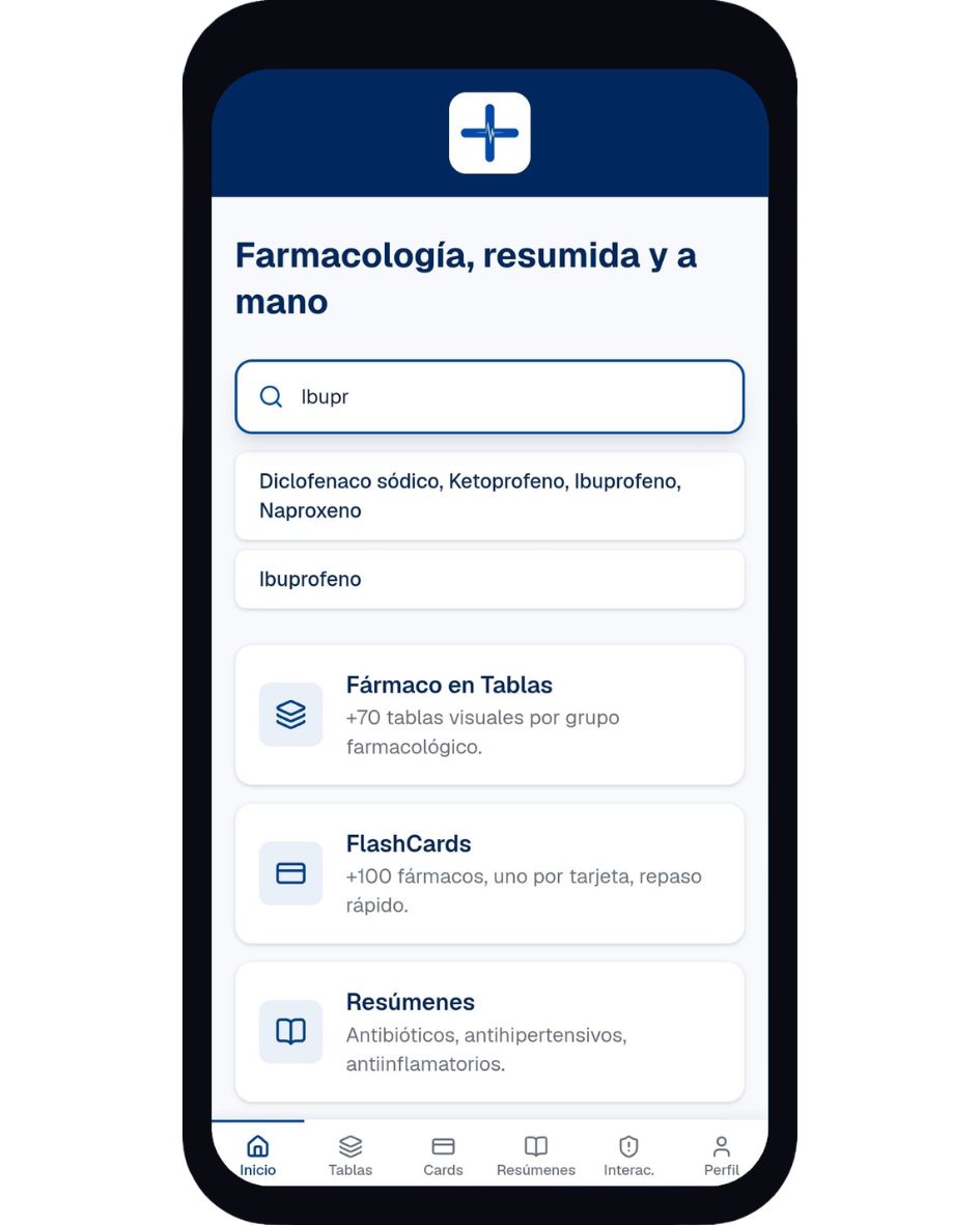 App de Farmacología (lleva toda la farmacología en tu móvil)
